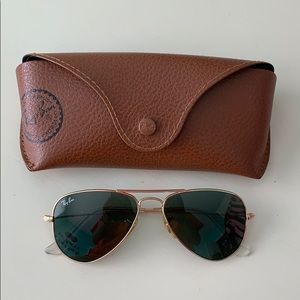 Ray-Ban Gold Frame Aviators